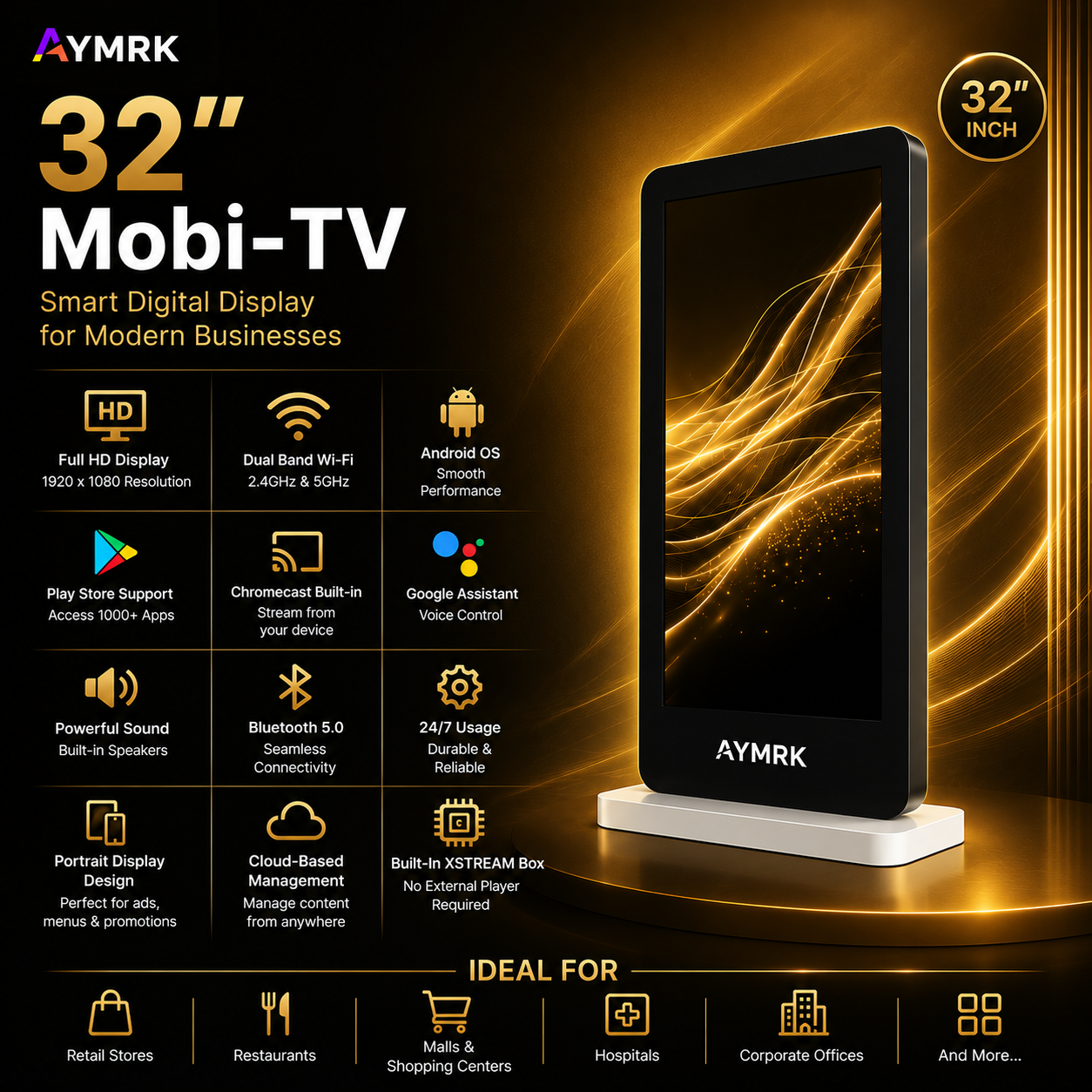 AYMRK Mobi-TV 32 Inches