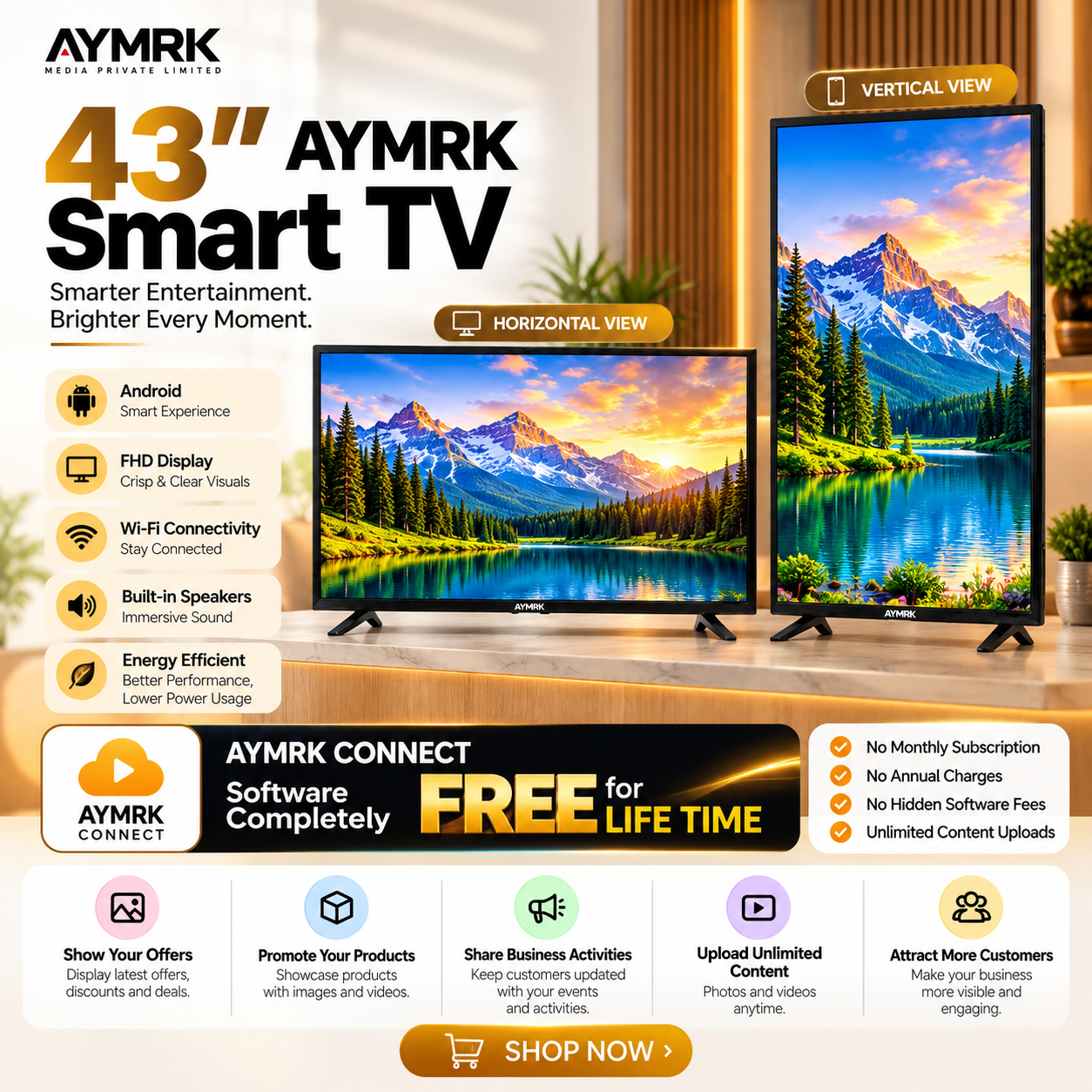 AYMRK OTD TV - 43 Inches