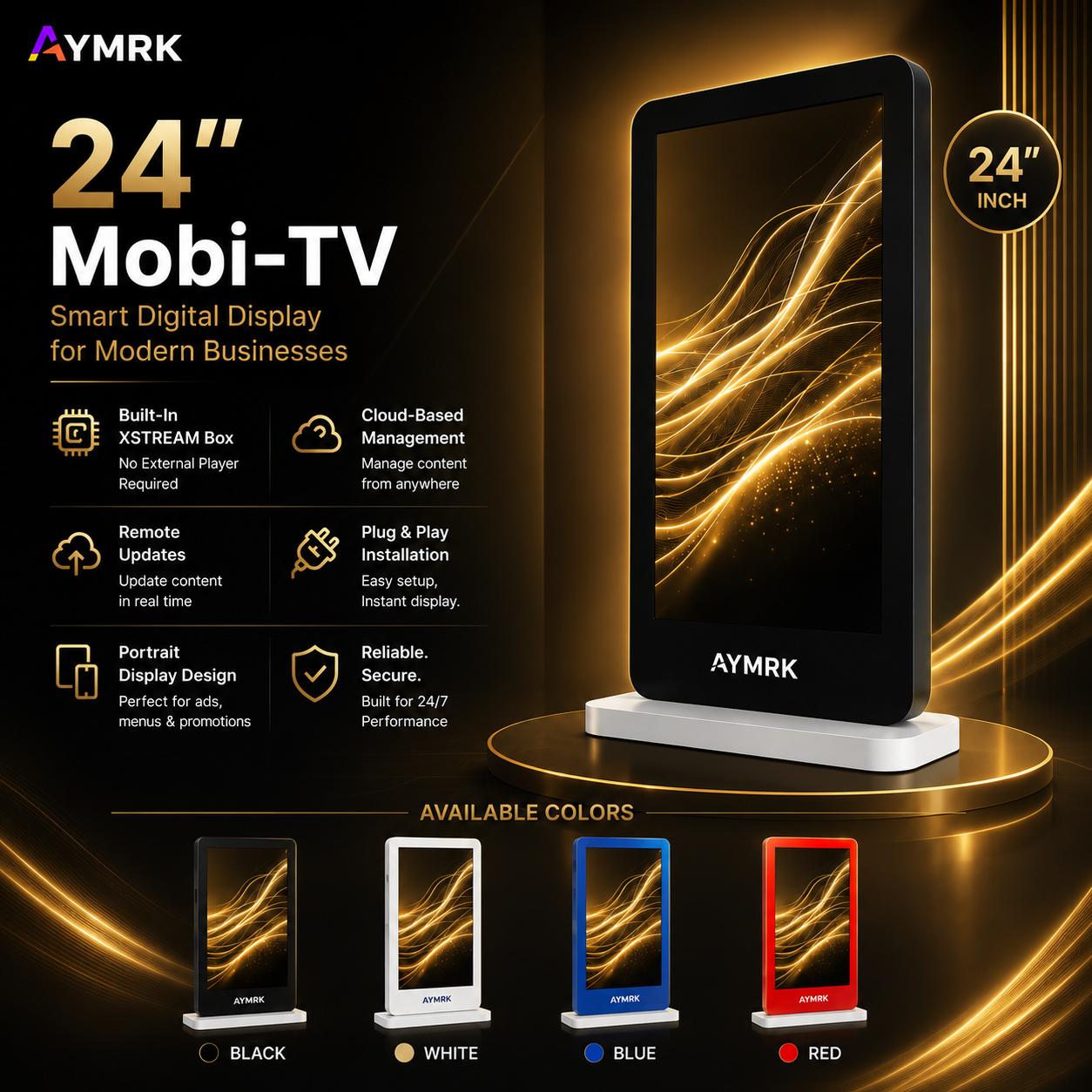 AYMRK Mobi-TV 24 Inches