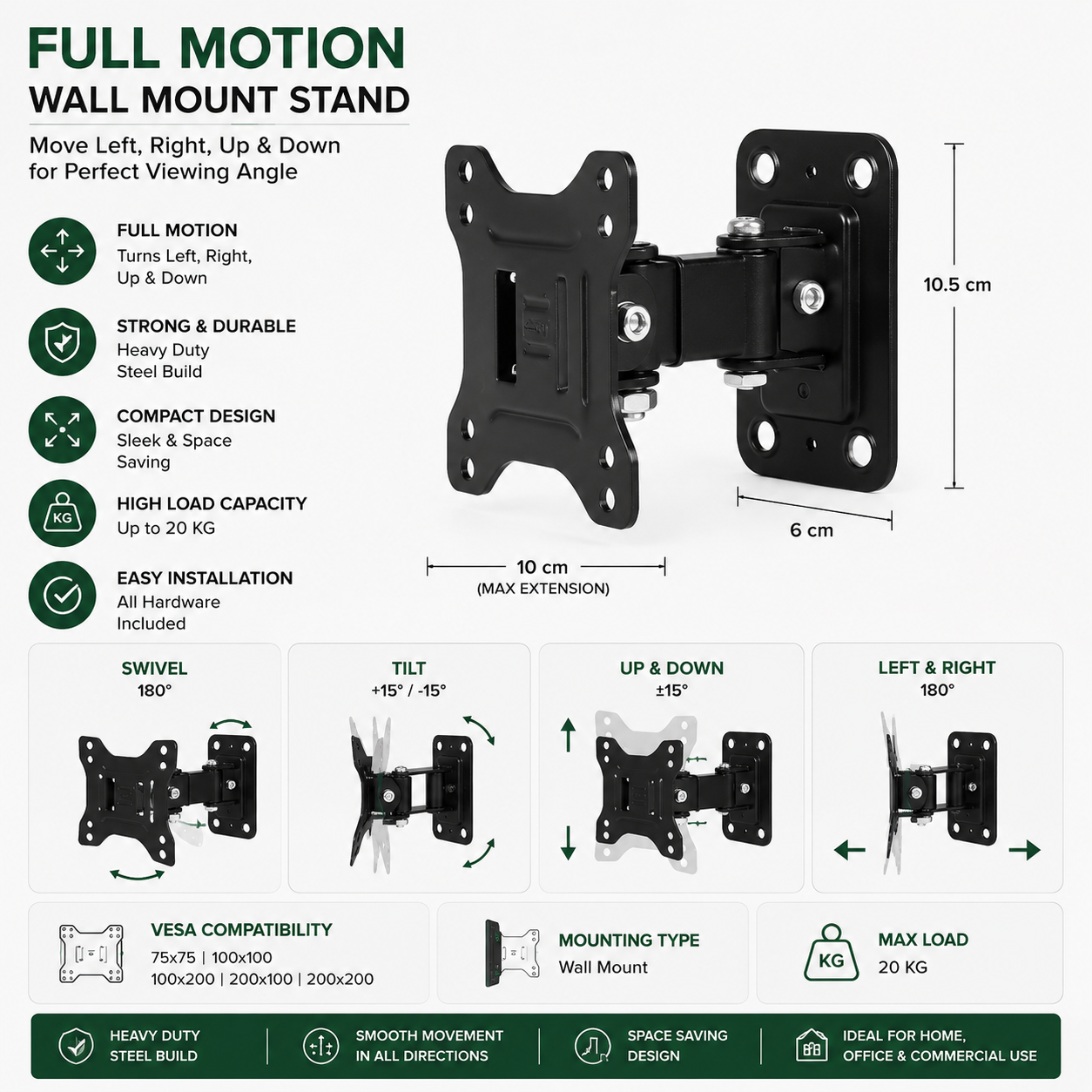 Tilt Wall Mount stand